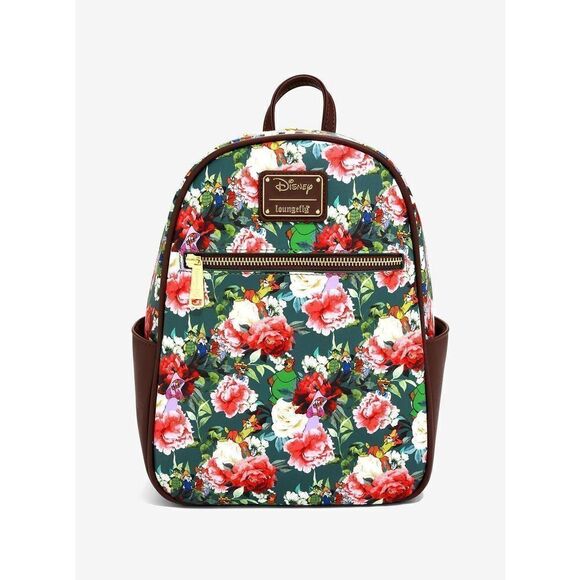 Loungefly Handbags - Loungefly Disney Robin Hood Characters Floral Mini Backpack New with Tags